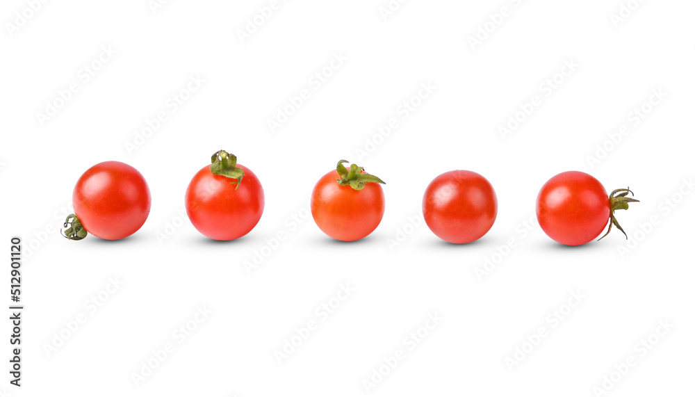 Cherry tomatoes on white background Cherry tomatoes on white background