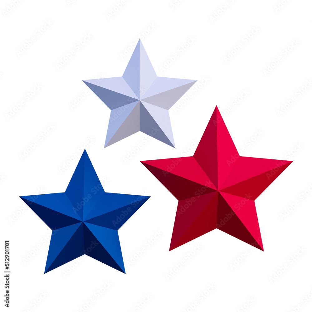 American independence day icon 3d illustration American independence day icon 3d illustration