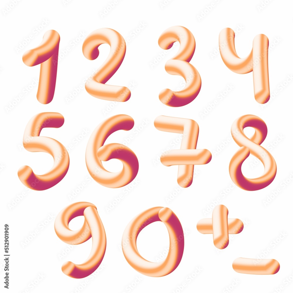 Set with numbers for stickers and cards and kids and shops and hobbies and school Set with numbers for stickers and cards and kids and shops and hobbies and school