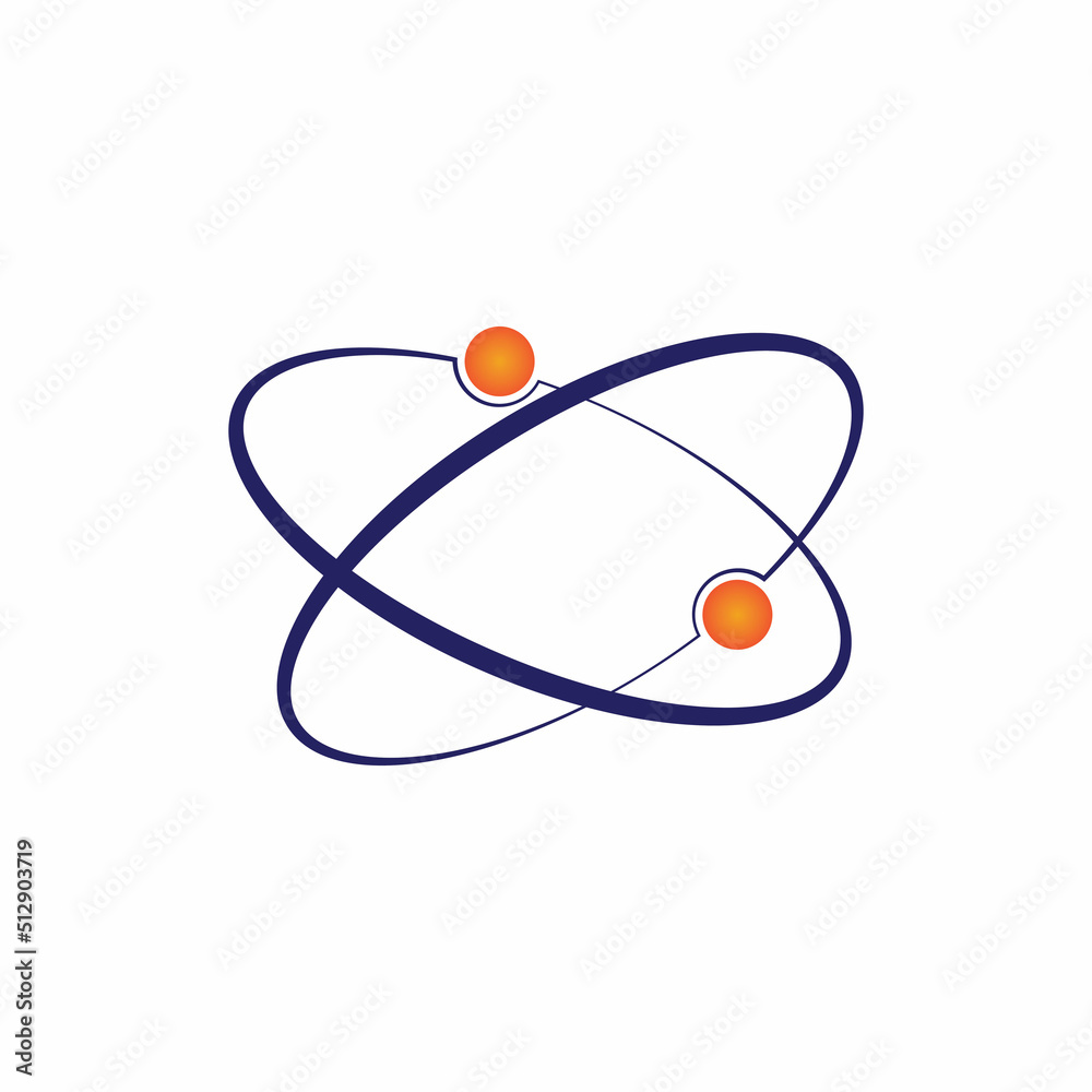 Molecule atom symbol logo template vector icon illustration Molecule atom symbol logo template vector icon illustration