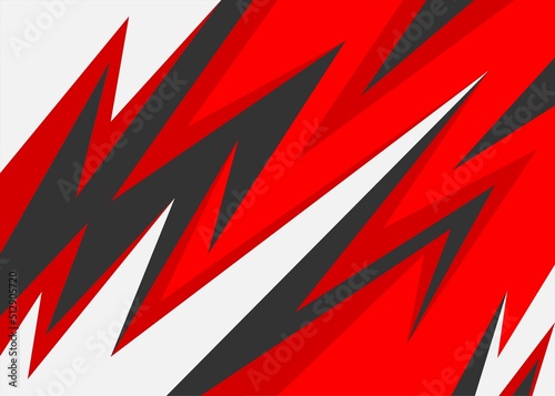 Abstract background with colorful sharp, zigzag and arrow pattern