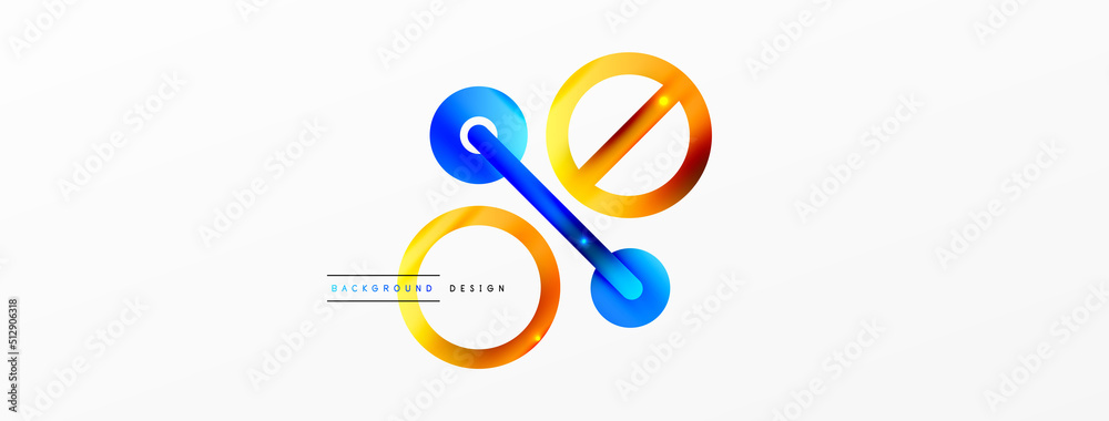 Circle composition abstract background. Trendy techno business template for wallpaper, banner, background or landing Circle composition abstract background. Trendy techno business template for wallpaper, banner, background or landing