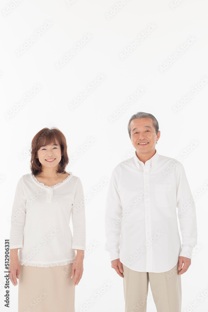 笑顔のシニア夫婦のポートレート 笑顔のシニア夫婦のポートレート