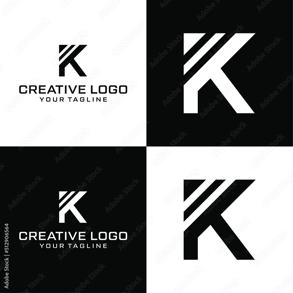 Creative letter K logo design vektor Creative letter K logo design vektor