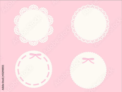 可愛いレース編み　パーツ