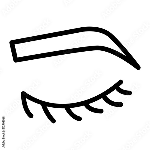 eyebrow line icon