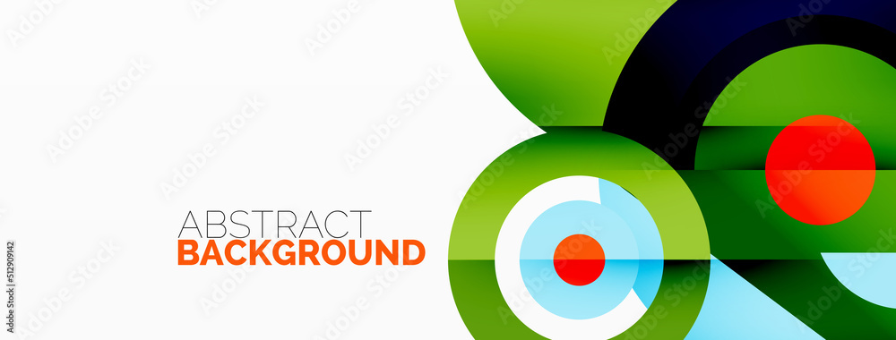 Abstract round shapes background. Minimalist decoration. Geometric background with circles and rings Abstract round shapes background. Minimalist decoration. Geometric background with circles and rings