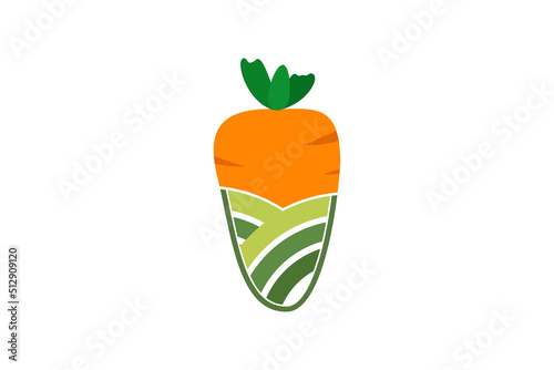 carrot farm logo design