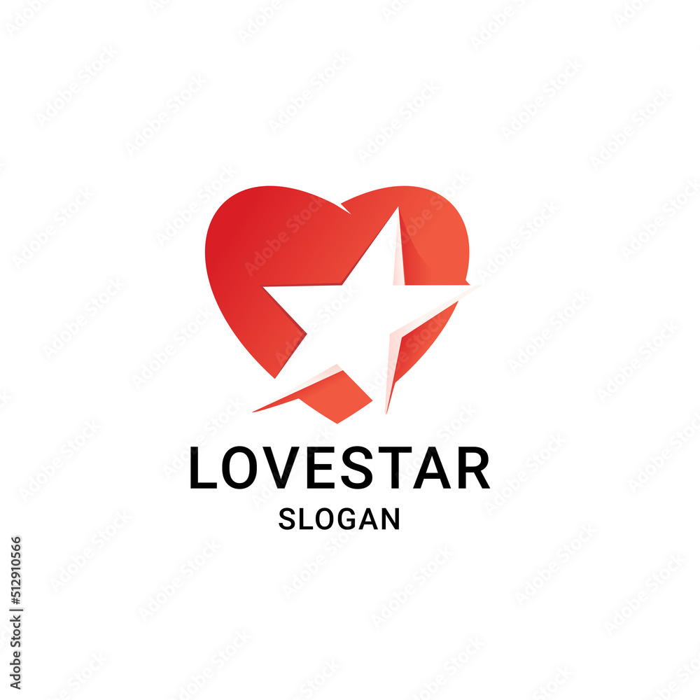 Gradient Logo, Hearts and Stars