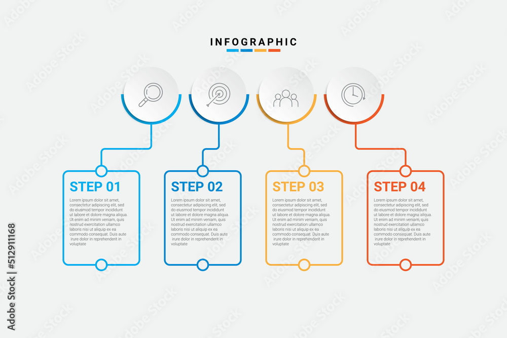 infographic design with icons and 4 options or steps. infographics for business infographic design with icons and 4 options or steps. infographics for business