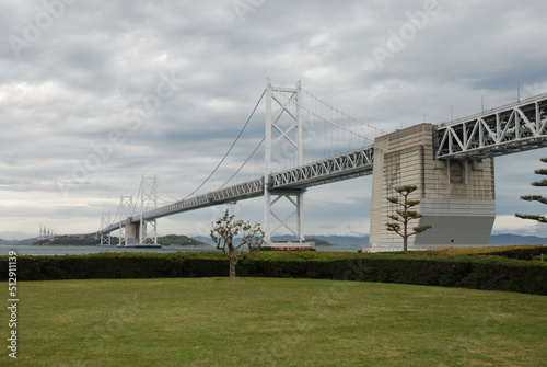 'Seto ohashi' long bridge / 瀬戸大橋のパノラマ景