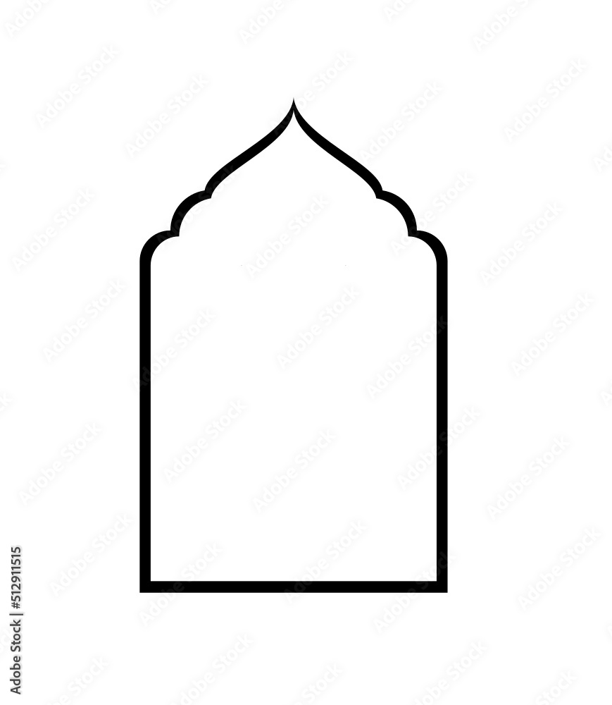 Naklejka premium Islamic Arch Illustration