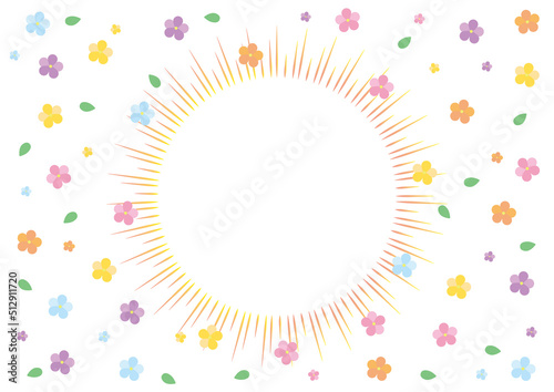 頭の中お花畑の集中線