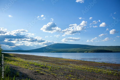 Mount Kachkanar in June 2022. Ural, Sverdlovsk region. Гора Качканар в июне 2022 года. Урал, Свердловская область.