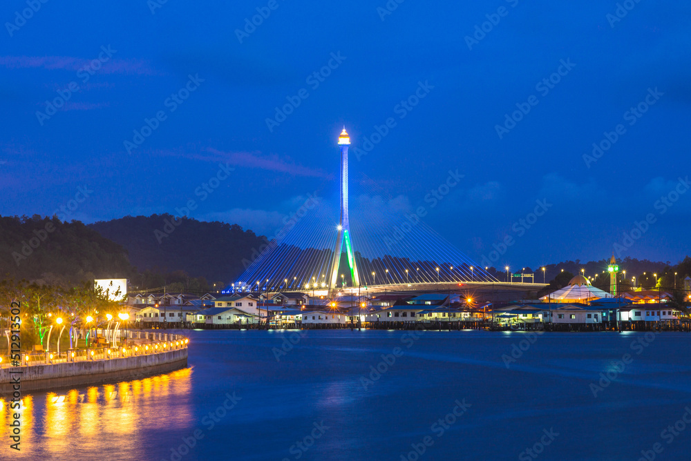 Sungai Kebun Bridge in Bandar Seri Begawan, Brunei