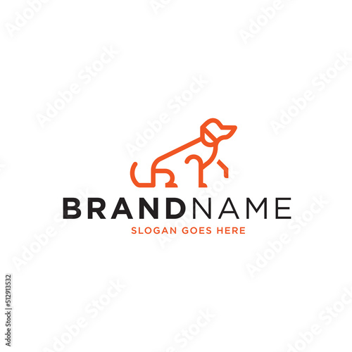 Dog Logo Incon Design Vector Template