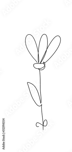 Flower One Continuous Line © Ann Design