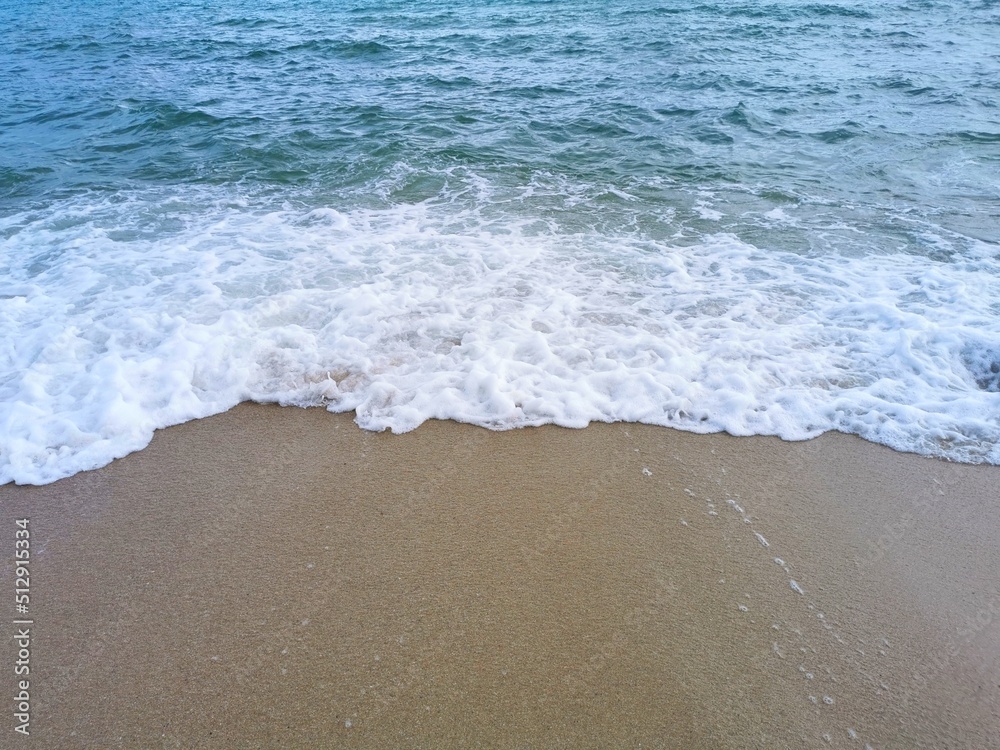 Sea waves, sand, beach details, textures, background