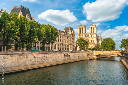 Notre Dame de Paris Cathedral in Paris, France