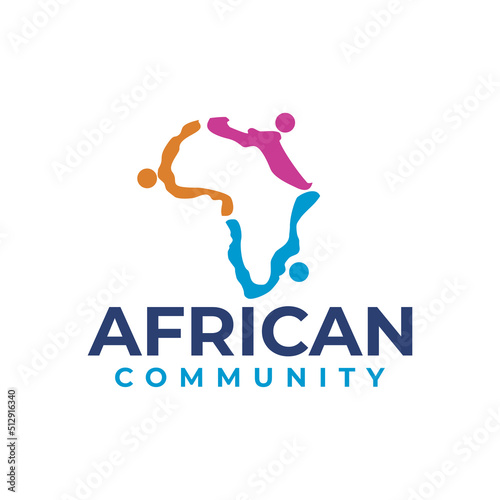 Africa community and care logo design