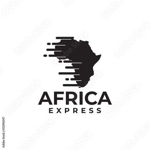 Africa Express and expedition company logo design