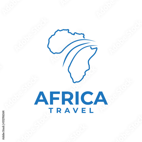 Africa travel agency company logo design