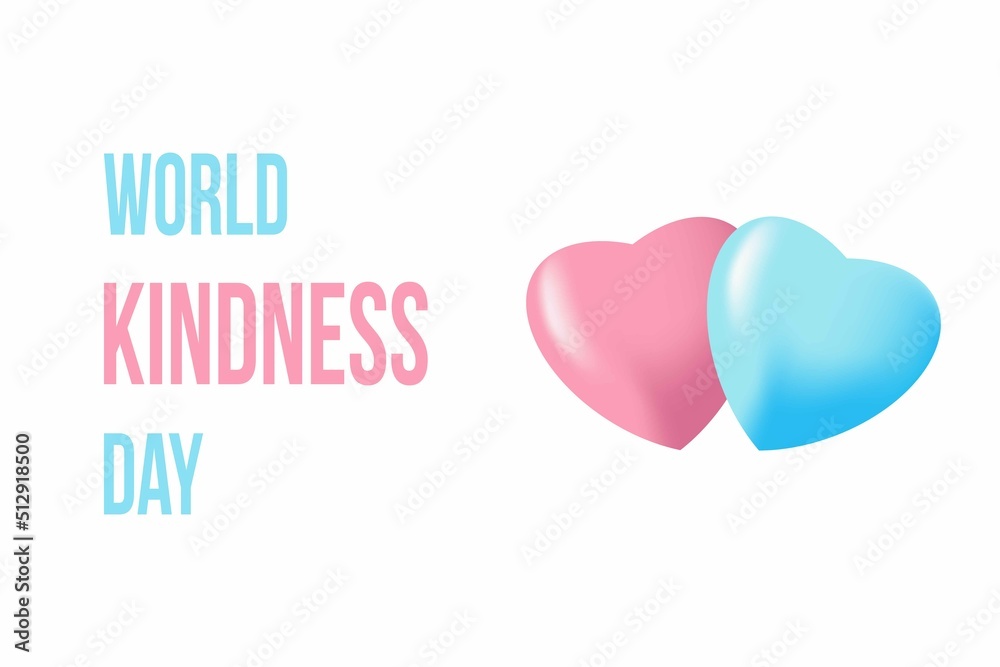 World Kindness Day design template. Vector illustration.