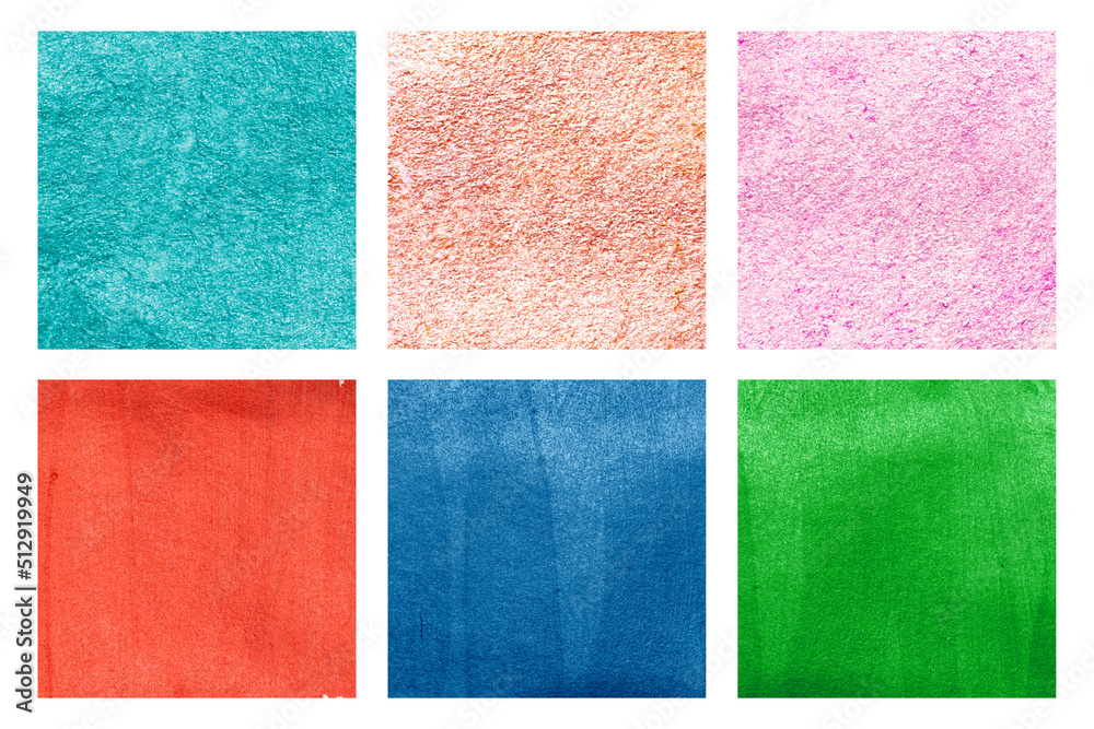 Fototapeta premium Set of glitter colorful hand paint background