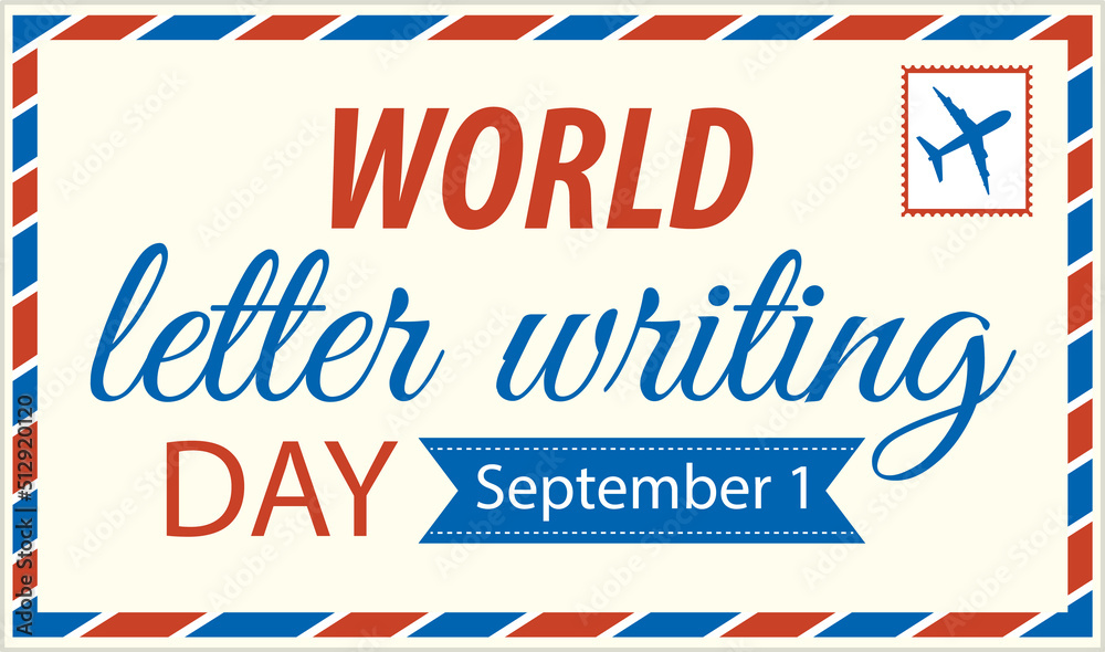 World Letter Writing Day Poster Design