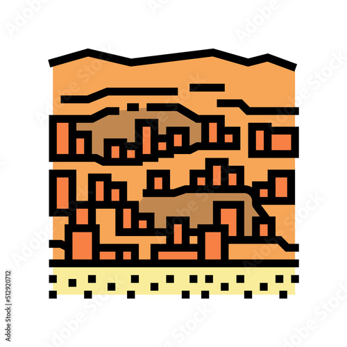 bandiagara city color icon vector. bandiagara city sign. isolated symbol illustration