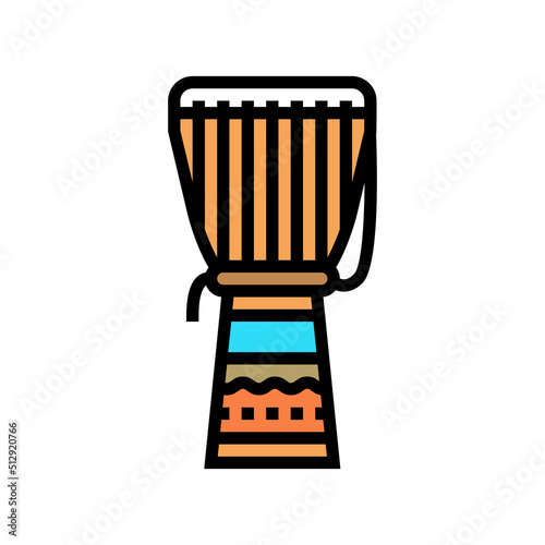 drum africa traditional musician instrument color icon vector. drum africa traditional musician instrument sign. isolated symbol illustration