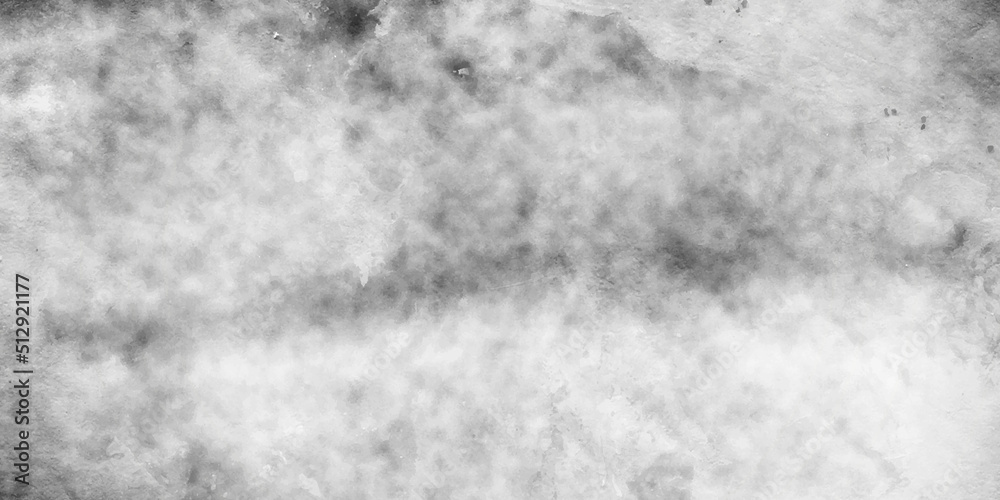 White Old wall texture cement black gray panorama background abstract grey color design are light with white gradient background.