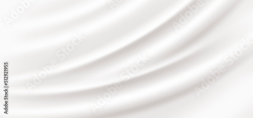 Bild auf Leinwand White silk-like background with drapes