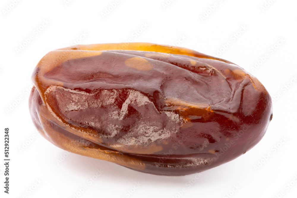 Dry dates isolated on white background. Top view. Flat lay pattern. Dry dates isolated on white background. Top view. Flat lay pattern.