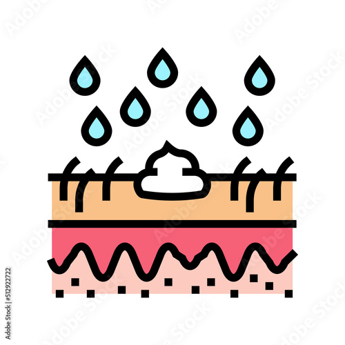 cream for wet hair color icon vector. cream for wet hair sign. isolated symbol illustration