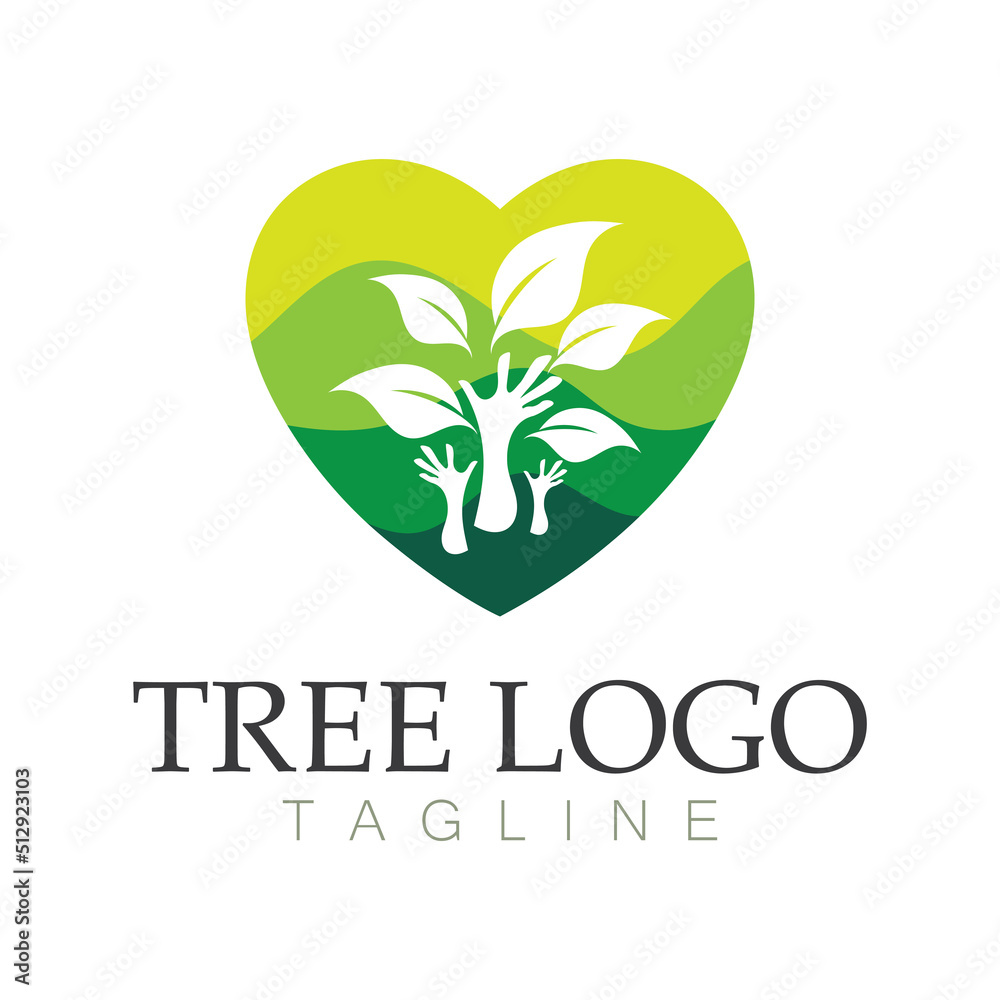 Tree logo icon vector illustration design.Vector silhouette of a tree templates of tree logo and roots tree of life design illustration Tree logo icon vector illustration design.Vector silhouette of a tree templates of tree logo and roots tree of life design illustration