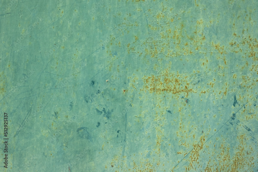 Green metallic, steel background, texture with rust and roughness. Photography, abstraction. Green metallic, steel background, texture with rust and roughness. Photography, abstraction.