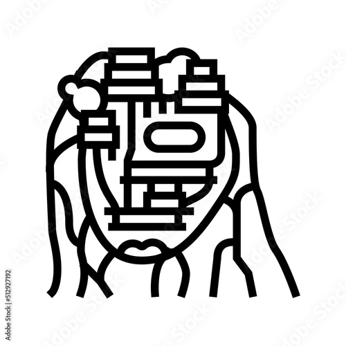 sigiriya on mountain line icon vector. sigiriya on mountain sign. isolated contour symbol black illustration