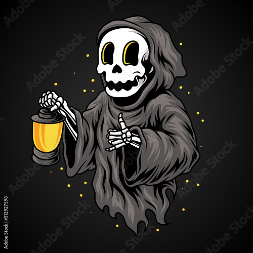 Cute grim reaper