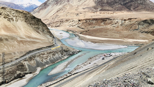 Sangam - Confluence of Zanskar and Indus river photo