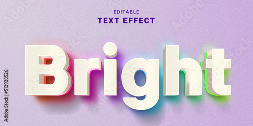 Editable 3D Text Effect Mockup
