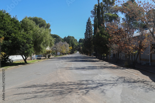 Deserted street in Loxton South Africa
