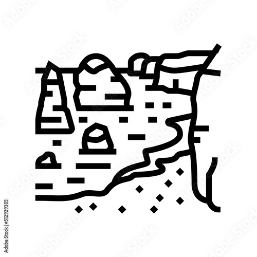 twelve apostles line icon vector. twelve apostles sign. isolated contour symbol black illustration