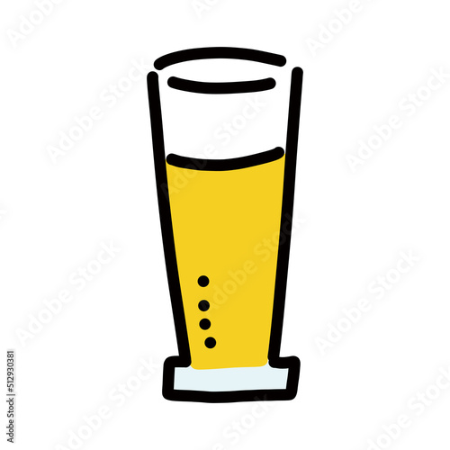 ビールのシンプルアイコン　ピルスナー2
