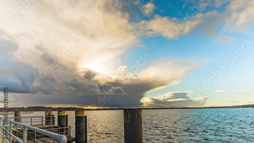 Sturm über der Kieler Förde photo