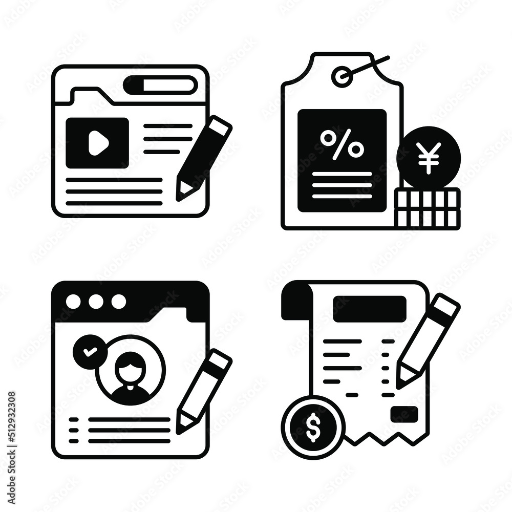 Shopping and E-commerce, Simple vector illustration. Shopping and E-commerce, Simple vector illustration.
