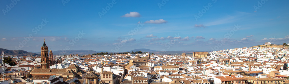 Antequera panoramic view in Spain