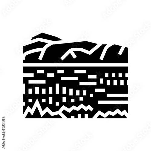ngorongoro reserve glyph icon vector. ngorongoro reserve sign. isolated symbol illustration