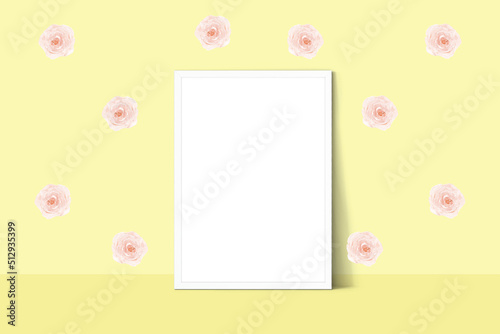 frame with flowers © MockupsShop