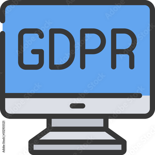 Computer GDPR Icon